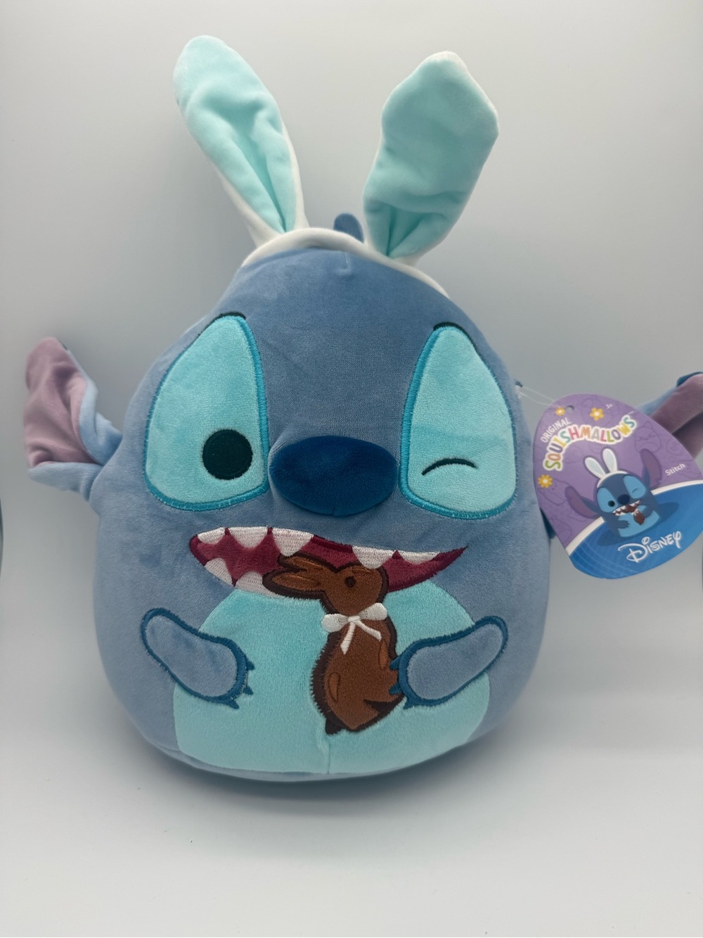 Original Squishmallows Disney Stitch Bunny Ears 9" Plush 2026 Easter Stuffed New